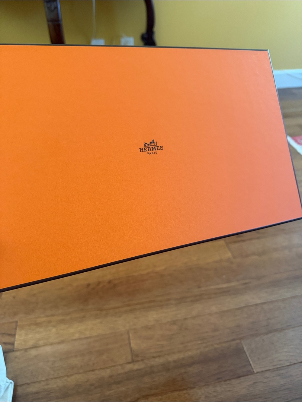 Hermes Bright Orange Gift Box with Logo 13” x 10”x 1”